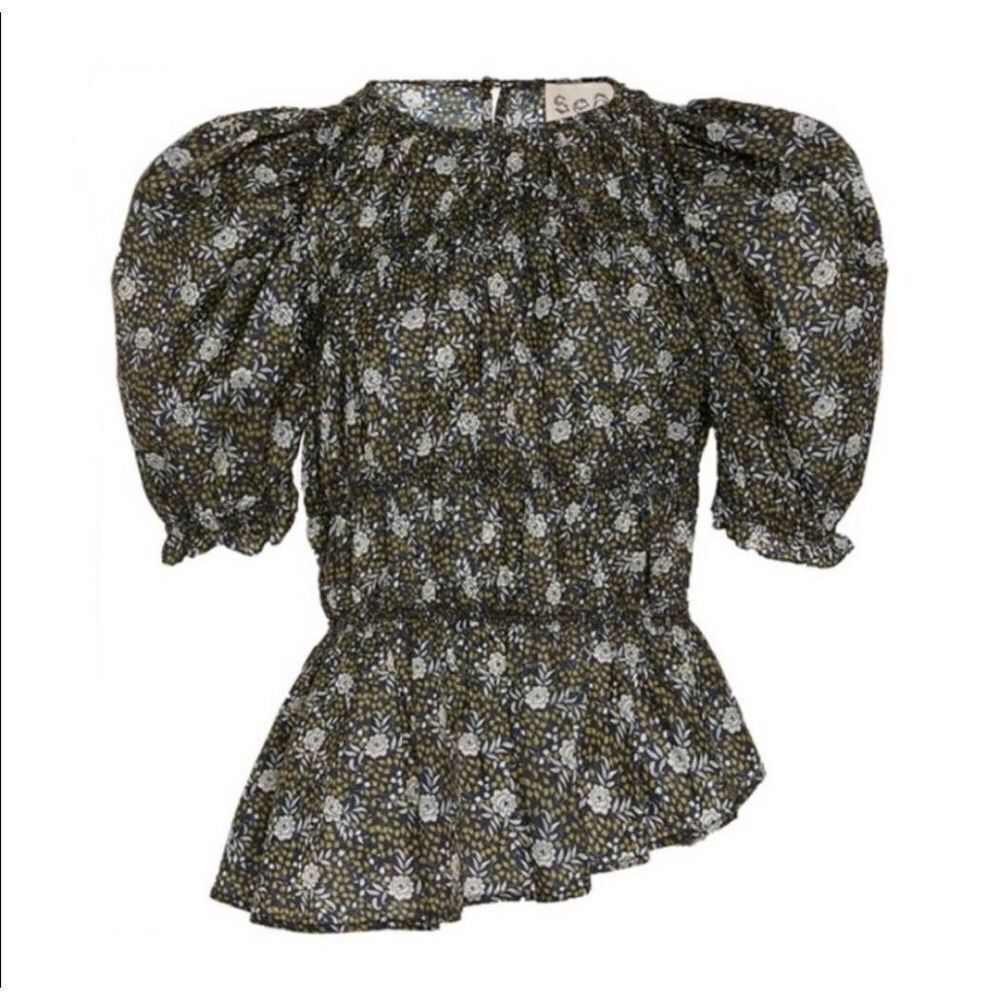 Sea New York Liberty Peplum Blouse 0 $265